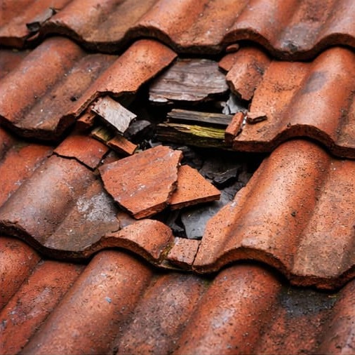 tuiles toiture cassées à Marseille
