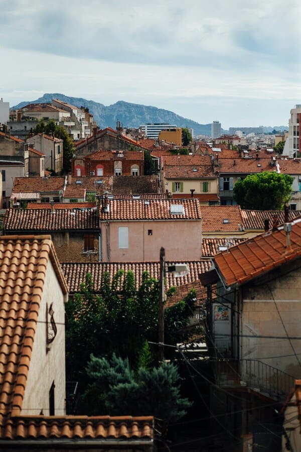 vue sur les toits du quartier Camas, 5e arrondissement, Marseille 13005