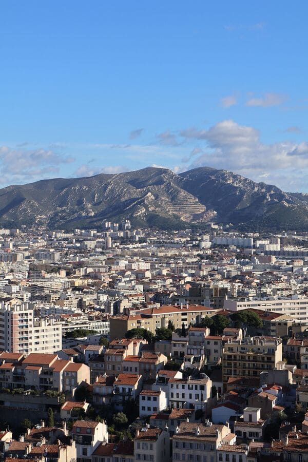vue panoramique sur les toits du quartier Vauban, 6e arrondissement, Marseille 13006